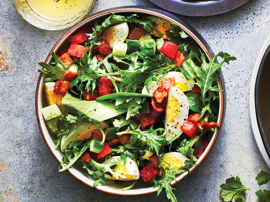 CHOPPED SALAD WITH ROASTED GARLIC VINAIGRETTE