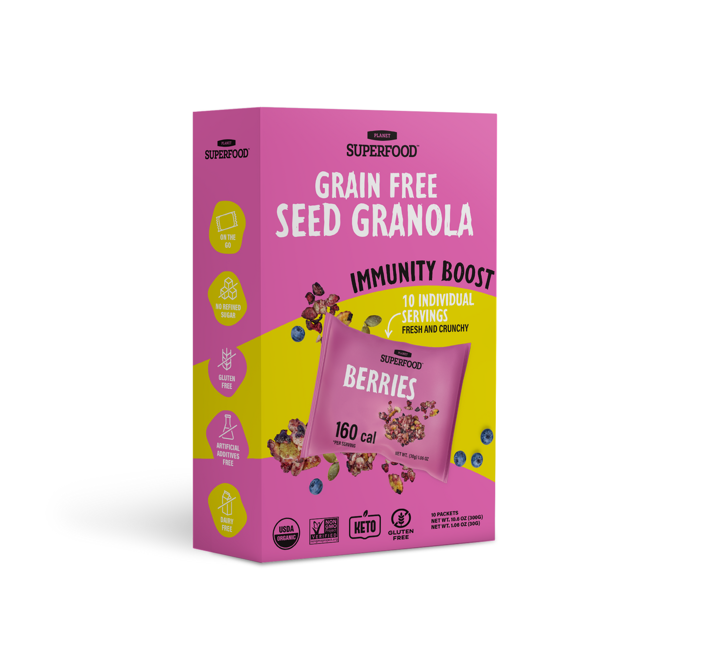 Immunity Boost: Berry Seed Granola Snack