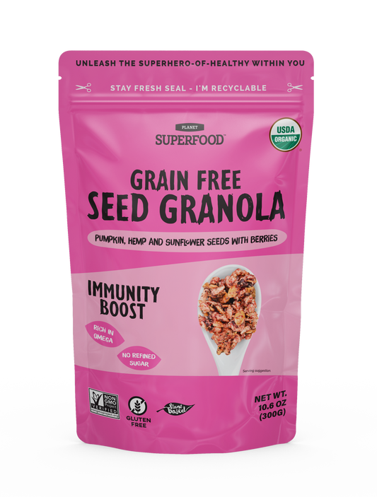 Immunity Boost: Berry Seed Granola Mix